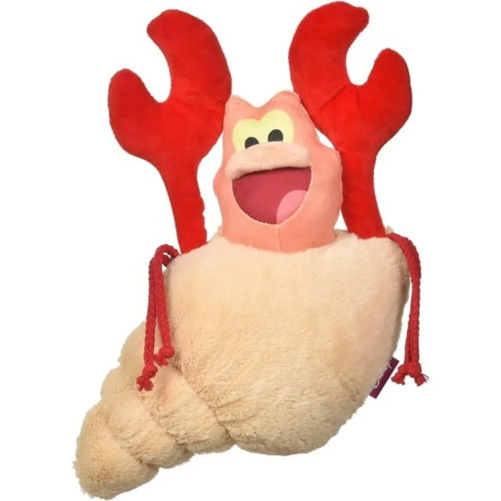 Bundle of 2 Dog Squeaky Tug Toys Disney Sebastian the Crab + Orange Octopus NWT
